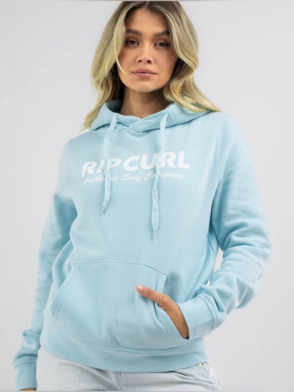 RIPCURL hoodie Women’s Size XL Light Blue